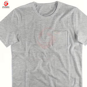New Design <b>Men's</b> <b>T</b>-<b>Shirt</b> with <b>Pockets</b> High Quality 100% Cotton Knitted Eco-Friendly Heavyweight - Product Image 2