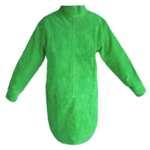 Combinaison de travail en cuir de vachette pleine fleur de qualité supérieure, résistante, pour la soudure, avec manches et protection intégrale contre les étincelles et la chaleur - Product Image 4