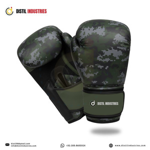 Nouveau modèle dernier cri de gants de boxe blancs et dorés No Boxing No Life, gants d'entraînement professionnels à lacets No Boxing No Life - Product Image 1
