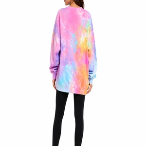 Sudadera para Mujer, Premium, Tie Dye, Oversize, Informal, Estilo Urbano, Color Pastel, Ropa de Salón, Sudadera Colorida para Mujer - Product Image 2