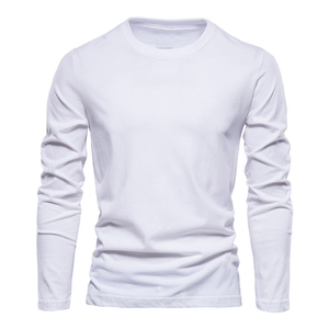 T-shirt d'entraînement physique pour homme à manches longues, col rond personnalisé, séchage rapide - Product Image 6