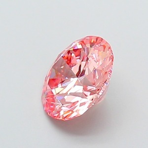 Diamant rond de 3 carats, rose vif fantaisie, clarté VS2, cultivé en laboratoire par méthode CVD, polissage excellent, solitaire, design de créateur. - Product Image 3