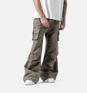 Pantalon cargo homme personnalisé, style ample, jogger baggy, avec plusieurs poches - Product Image 1