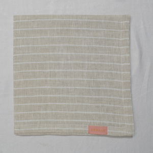 Servilleta de Lino a Rayas, 100% Lino, Hecha a Medida, Bajo Pedido Mínimo, para Uso Doméstico y Hotelero - Product Image 3