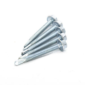 Vis autoperceuses à tête hexagonale de qualité supérieure (métriques/pouces) galvanisées classe 8, robustes, résistantes à la corrosion, à filetage profond et grossier - Product Image 3