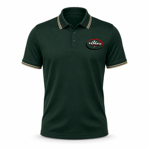 Polo en jacquard pour homme avec logo personnalisé, tissu texturé de qualité supérieure, manches courtes, broderie, polo décontracté de golf, fabricant - Product Image 1
