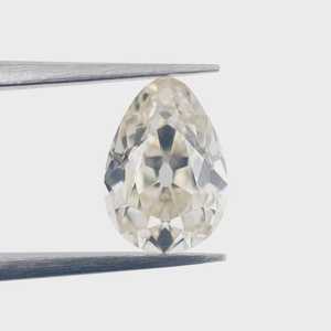 Diamant unique de laboratoire CVD, taille poire, poli à la main en Inde, pour la fabrication de bijoux (bagues, boucles d'oreilles) - Product Image 2