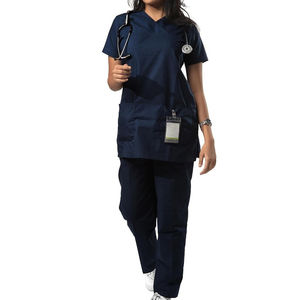Soft Touch <b>Doctor</b> Women Nursing Scrub Suits Customizable Color logo Breathable comfort Durable Stitching Easy Scrub Suits - Product Image 1