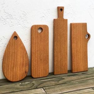 Wooden Chopping <b>Blocks</b> Set Rectangle and Round <b>Shape</b> With Handle Natural Acacia Wood Kitchen Cutting Board Dishwasher Safe - Product Image 5