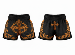 Shorts de Muay Thai de haute qualité, vente en gros directe d'usine, shorts d'entraînement de kick-boxing, shorts d'arts martiaux respirants personnalisés pour hommes - Product Image 5