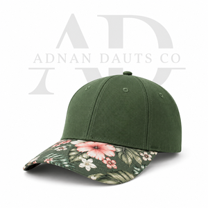 Casquette de baseball à visière florale personnalisée avec logo brodé |   Casquette Snapback Ajustable |   Fournisseur de casquettes de baseball personnalisées OEM - Product Image 6