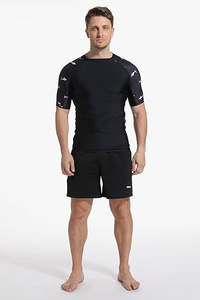 เสื้อรัดรูปแขนสั้นผู้ชาย แห้งเร็ว สำหรับออกกำลังกายและเล่นกีฬา - Product Image 4
