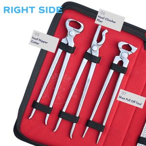 Kit de Herramientas para Herrador Equino que Incluye Herramienta para Fijar Clavos, Alicates para Pezuñas, Martillo de Herrador, Herramienta para Quitar Herraduras, Cuchilla de Lazo y Escofina - Product Image 4