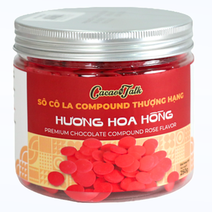 Cocoa Compound Chocolate Confectionery Bakery Biscuits Cookies Using OEM/ODM Rose Chocolate Button 1KG HALAL Hot Sale - Product Image 1