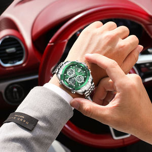 <span class=keywords><strong>Orologio</strong></span> da <span class=keywords><strong>uomo</strong></span> Poedagar E108 al quarzo con cinturino in acciaio inossidabile, display <span class=keywords><strong>analogico</strong></span>-<span class=keywords><strong>digitale</strong></span> a LED, impermeabile, sportivo, multifunzione. - Product Image 2