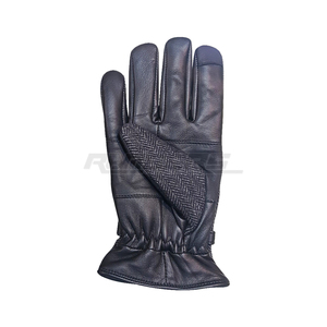 Womens Tweed <b>Wool</b> Leather <b>Gloves</b> Touchscreen Wrist Length OEM Plain Style Outdoor Full Finger Winter <b>Gloves</b> - Product Image 5