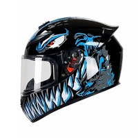 Prix d'usine de qualité supérieure personnalisé ABS haute dureté coloré Crash casque moto rétro intégral casque de course de moto