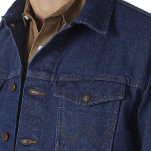 Hot Selling Custom Made 100% Cotton Breathable Denim Jacket Men Slim Fit Casual And Streetwear Fashionable With <b>Button</b> Closure - Product Image 3