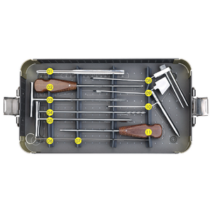 Kit d'instruments pour vis canulées, ensemble complet d'instruments chirurgicaux orthopédiques, manuel, certifié CE, pour la fixation des fractures osseuses - Product Image 1