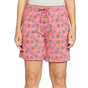 Shorts de course pour femmes respirants, imperméables, 100% coton, taille élastique, avec poche zippée personnalisée, évacuation de la transpiration - Product Image 1