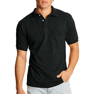 Polo de manga corta para hombre con bolsillo, estampado personalizado, talla grande, transpirable, cuello vuelto, informal de negocios - Product Image 4