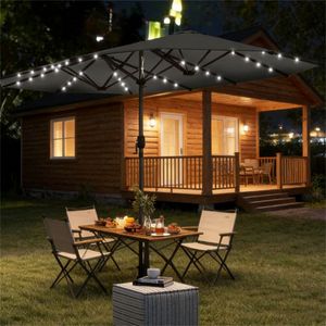 Ombrellone Solare Grigio per Terrazza e Cortile - Resistente ed Elegante - Product Image 1