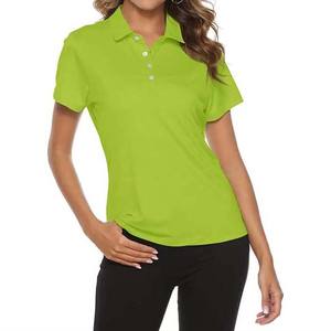 Nouveau design, polo de golf doux pour femmes, vente en gros de polos en polyester imprimés pour femmes avec logo personnalisé - Product Image 3
