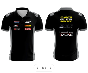 Créez votre propre polo de course moto personnalisé, sublimation, broderie, léger, grande taille, maillot court pour équipe de mécaniciens et personnel. - Product Image 3