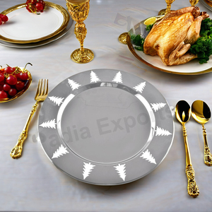 Assiette décorative de conception unique d'arbre pour les mariages et les repas raffinés. - Product Image 5