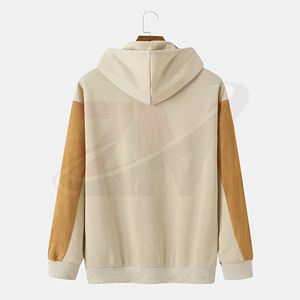 Pull-over bicolore avec poche avant, disponible en plusieurs coloris, avec logo personnalisé, tissu 100% coton original. - Product Image 2