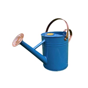 Arrosoir en métal vert foncé, robuste et rond, résistant à la rouille, pour jardin, plantes et fleurs – Produits en promotion - Product Image 3