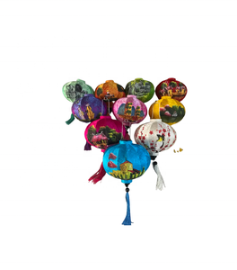 High Quality Lotus Flower Silk Bamboo <b>Lamp</b> Natural Seagrass Door Hanging for Home or Hotel Elegant Handmade Crafts Festival - Product Image 5