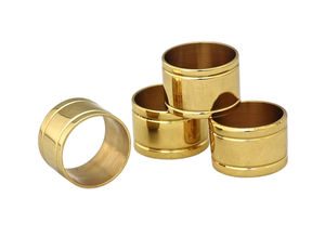 Stylish Golder Geometric Brass Napkin <b>Ring</b> Modern Design 4.5cm Table Decoration Accessory Napkin <b>Ring</b> Tabletop Tissue Holder - Product Image 6