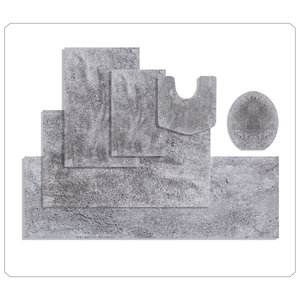 Lot de 6 tapis de bain en microfibre, antidérapants avec dos en caoutchouc, ultra-absorbants, lavables en machine – Vente en gros à chaud - Product Image 5