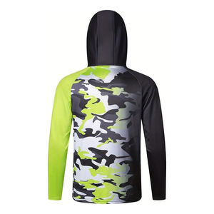 T-shirts graphiques de pêche personnalisés en gros, fabricant OEM, fournisseur, tee-shirts imprimés en polyester, marque privée, production en vrac - Product Image 2