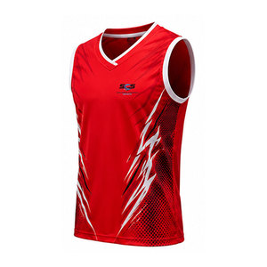 Maillot de volley-ball sans manches personnalisé avec tissu doux, séchage rapide et coupe flexible pour l'entraînement et les matchs d'équipe - Product Image 2