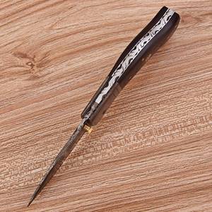 Couteau pliant EDC artisanal de haute qualité en acier Damas, avec verrouillage Liner Lock, manche en G10 Micarta de qualité industrielle, pour usage extérieur personnalisé, vente en gros - Product Image 6
