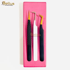 แหนบต่อขนตา Bellus International Professional 45 90 Smooth Fiber Tip Volume Lash Tweezers  ทำจากสแตนเลสสตีล  ใช้งานได้ทนทาน จับขนตาได้อย่างแม่นยำ - Product Image 4