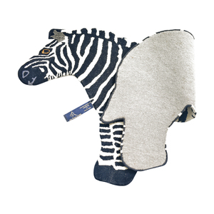 Tapis d'appoint en laine tufté à la main motif zèbre - Tapis fantaisie à motif animal pour chambre d'enfant et tapis de jeu amusant pour salle de jeux - Product Image 4