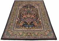 Tapis persan abstrait noué à la main en polyester, forme rectangulaire, poils plats extra épais, adapté aux animaux domestiques, antidérapant, antibactérien, en latex