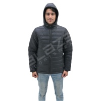 Parka d'hiver Blaze Fight Wear grande taille avec fermeture éclair et capuche pour homme, doudoune imperméable réversible chaude et épaisse, mode outdoor