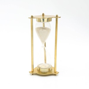 FABULOUS IMPEX Sablier en laiton fait main, design moderne du milieu du siècle, fonction de chronométrage précis, écologique et portable - Product Image 4