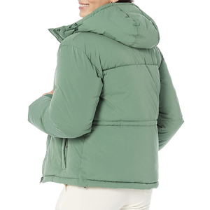 Solid Color Woven Winter Women <b>Puffer</b> <b>Jackets</b> Soft Fabric Zipper Closure Full Sleeve High Quality Wholesale <b>Cheap</b> Price - Product Image 3