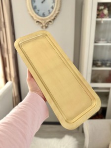 Bandeja de Servicio de Latón Hecha a Mano, Decoración para el Hogar, Organizador de Mesa Decorativo de Lujo, Centro de Mesa para Comedor, Hotel, Boda - Product Image 2