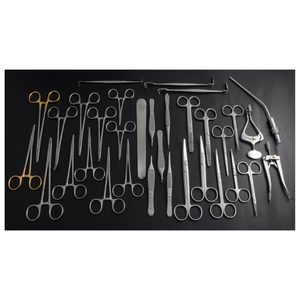 Instruments chirurgicaux manuels réutilisables de qualité supérieure pour la chirurgie plastique, 33 pièces, en acier inoxydable allemand, approuvés CE ISO13485, Classe I, 1 an - Product Image 4