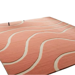 พรมขนสัตว์/ไหมทอมือสุดหรู ดีไซน์ทันสมัย ลวดลายดอกไม้แบบร่วมสมัย 1 ผืน - Product Image 1