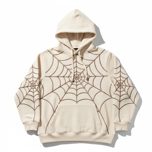 Sudadera con capucha OEM personalizada al por mayor, sudadera de forro polar lisa para hombre, chándal con pedrería, ropa urbana unisex de fábrica - Product Image 2