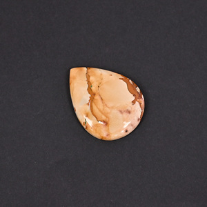 Jaspe breccié 20,7 carats 28x22mm forme poire pierre précieuse non montée - Product Image 3