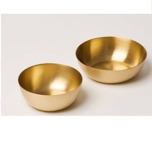 Tazón de metal decorativo curvado a mano para servir alimentos, con acabado brillante, tazón de metal para servir frutas, artículo decorativo para mesa. - Product Image 6