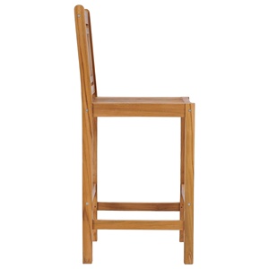 เก้าอี้บาร์เชิงพาณิชย์คุณภาพสูงทำจากไม้สัก - Product Image 3